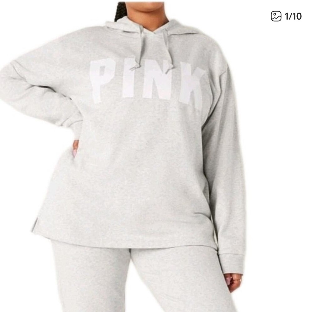 PINK Victoria's Secret Light Gray Hoodie